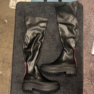 Black Over-the-Knee Boots